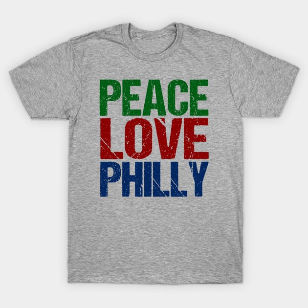 Peace Love Philly Philadelphia Pride T-Shirt by epiclovedesigns